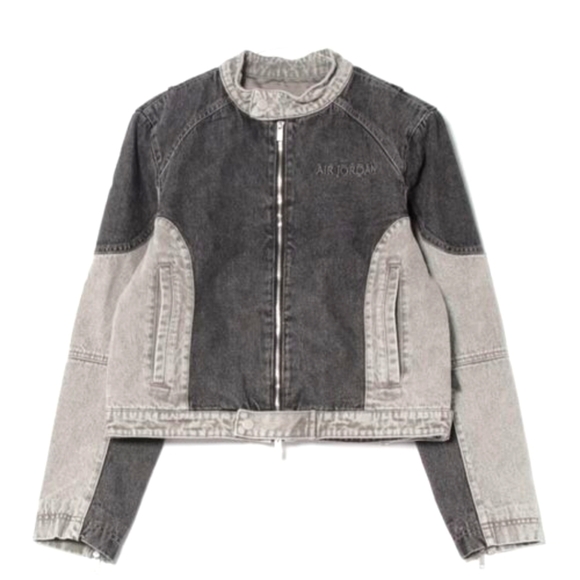 Jordan Air Jacket 'Black/Flat Pewter/Iron Grey' HF9426-010 Size Small - Picture 1 of 3